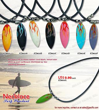 Philippines Jewelry Necklaces w/ SurfBoard Pendant
