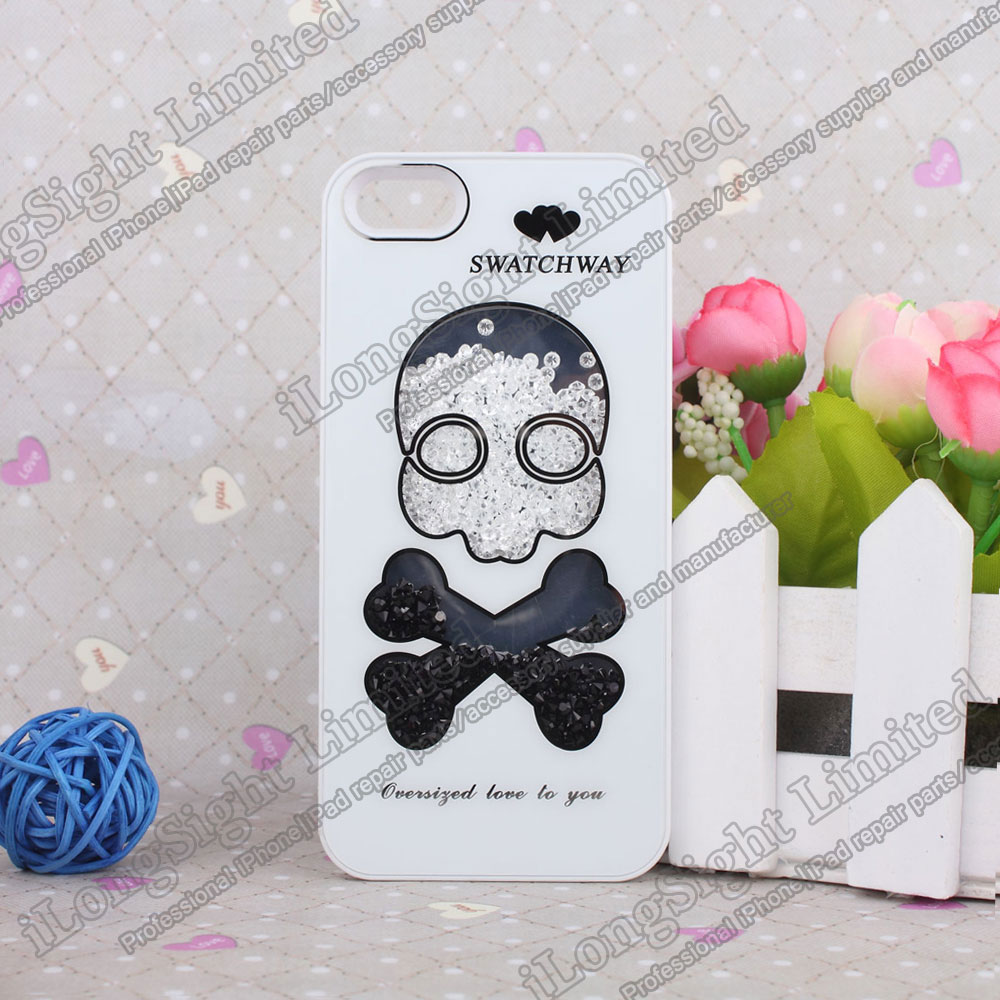 Diamante Rhinestone Inlaid Skull Style Hard Case F