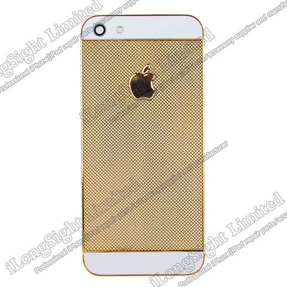 Golden Diamond Back Cover Replacement For iphone 5