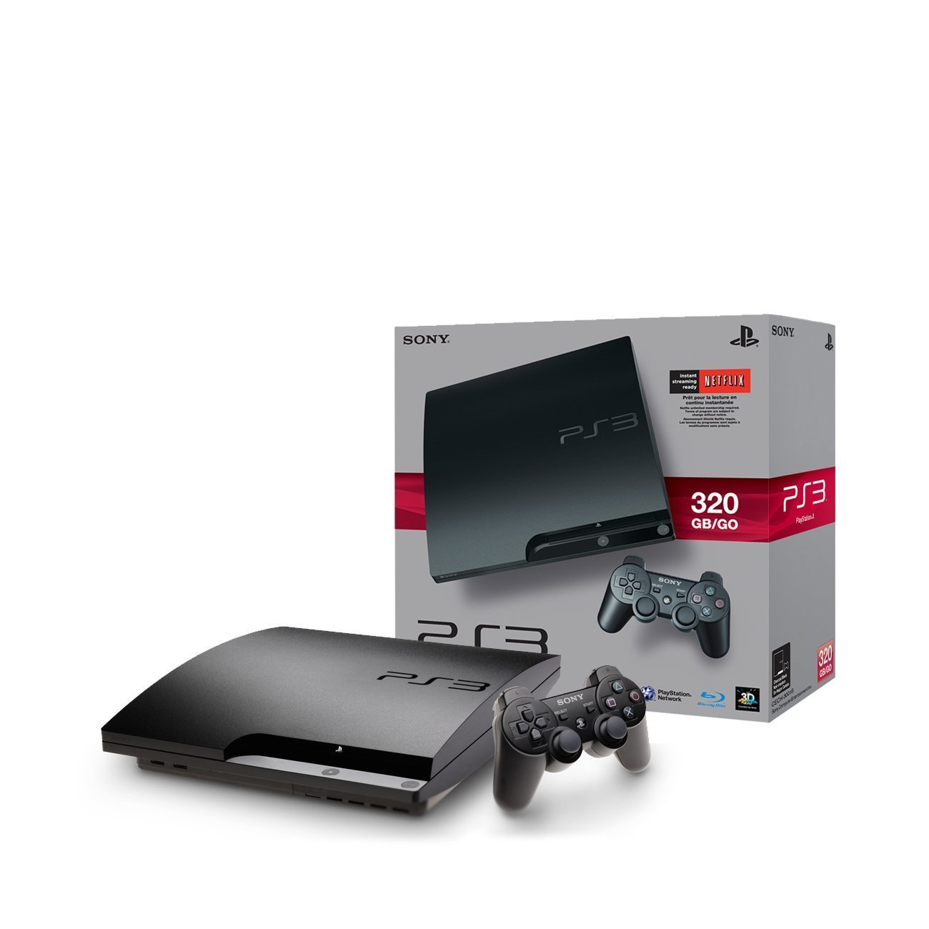 Ps3 Slim 320GB Charcoal Black Console B