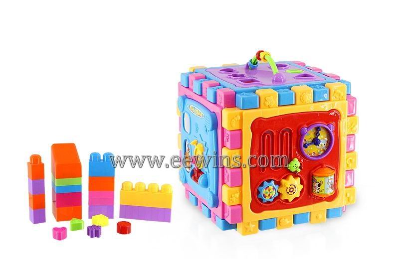 6 in 1 educational toys with block without music 