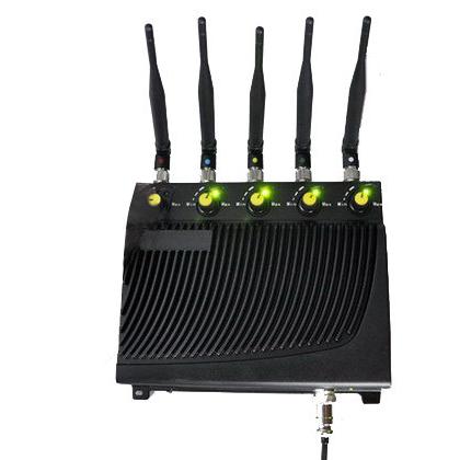 3G/4G Cell Phone Jammer with 5 Powerful Antenna ( 