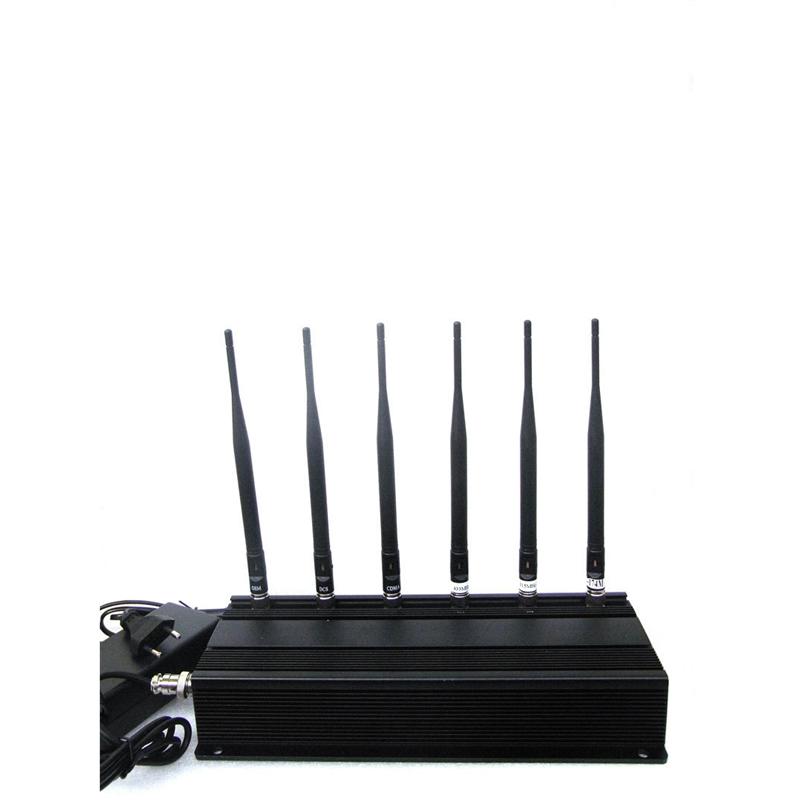 3G/4G High Power Cell phone Jammer with 6 Powerful
