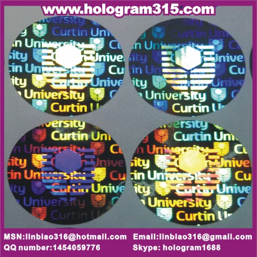 3d hologram sticker label