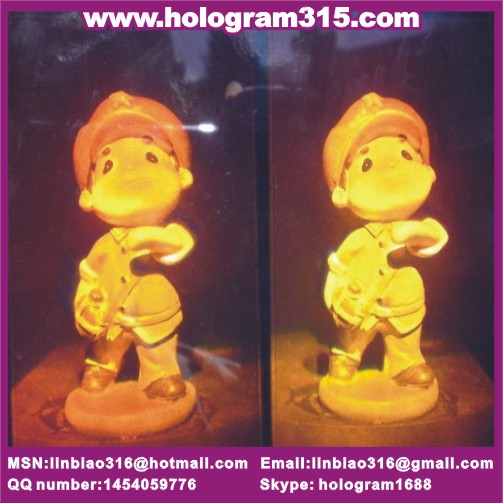 3D hologram adhesive sticker