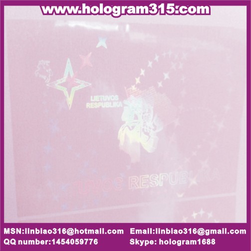 transparent hologram label