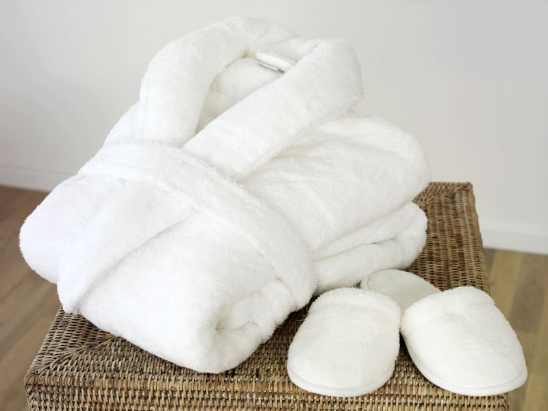Turkish cotton hotel bathrobes