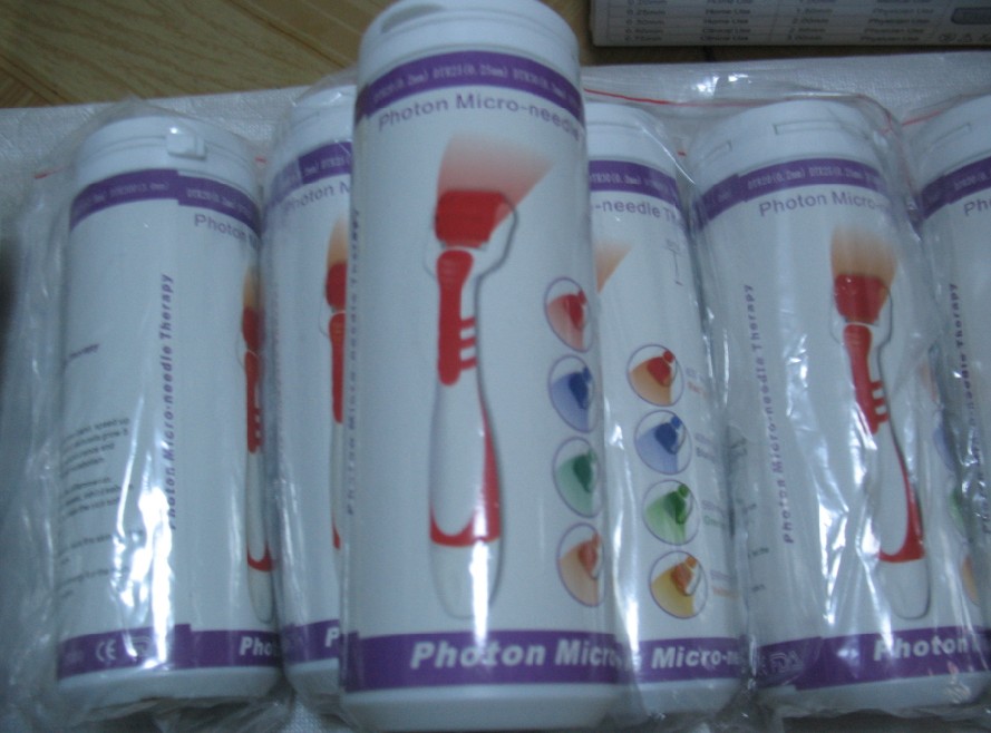 led photon derma roller titanium micro needle