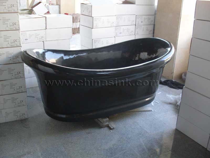 Absolute Bllack Granite Bathtub