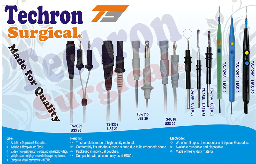 Electrosurgical Pencils,Cables Monopolar and Bipol