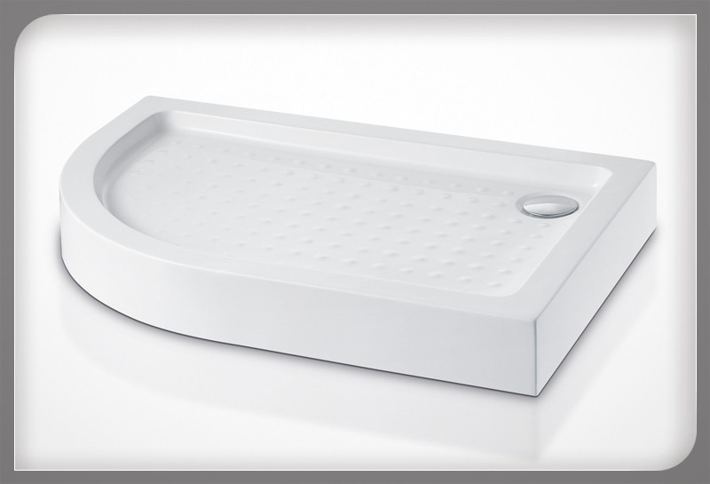 High Offset Acrylic Shower Tray 