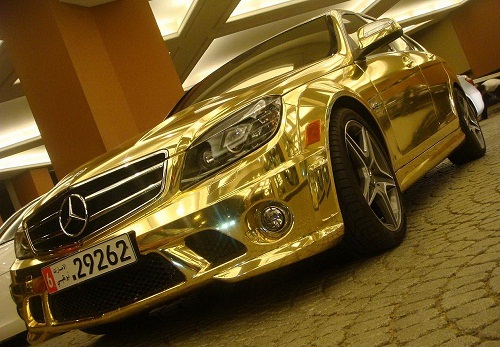 flexible Metalic Chrome Mirror Gold Film