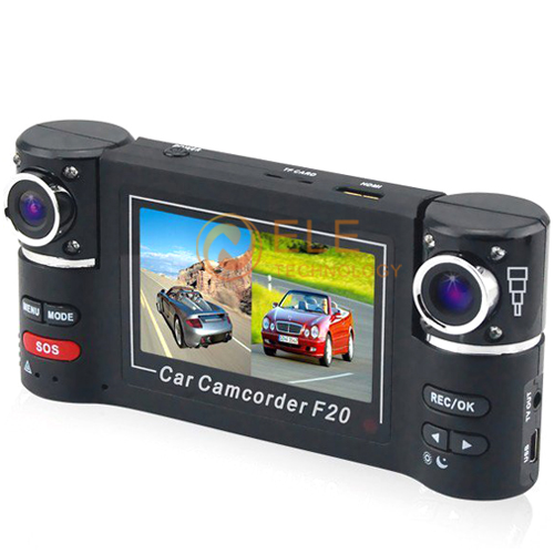 New F30 2.7 inch Dual lens IR Car Vehicle Dash Das