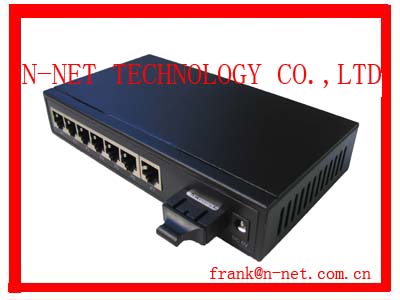 Managed Media Converter with 7 TP Ports