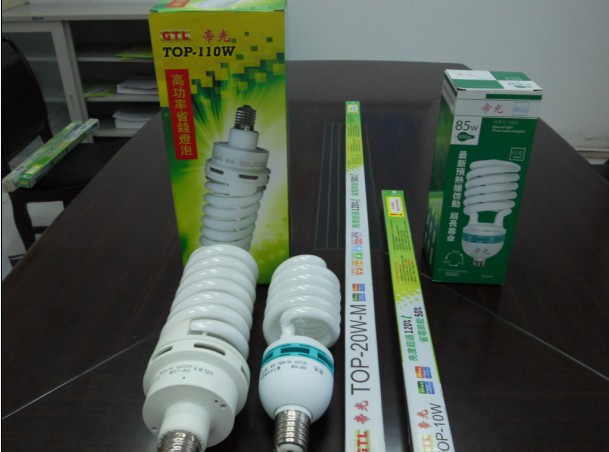 High Efficiency:>75lm CFL energy saving lamps