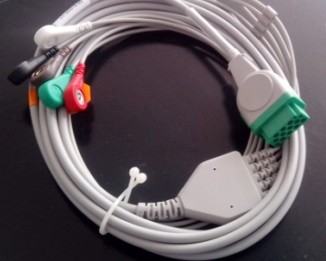 GE One-piece ECG Cable with leadwires