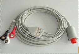Bionet  3 leads ECG Cable with leadwires