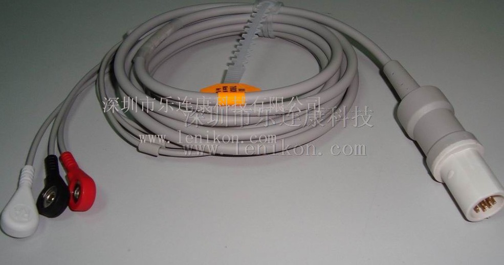 Drager 3 leads ECG Cable with leadwires