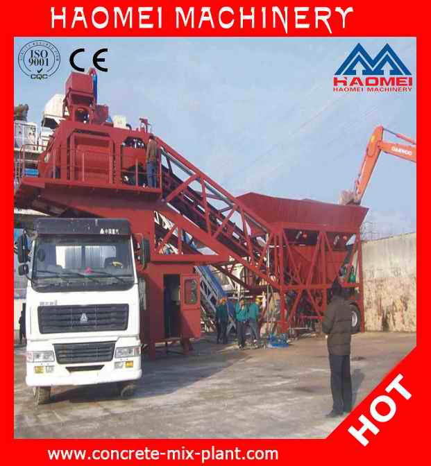 Mobile concrete batching plant 