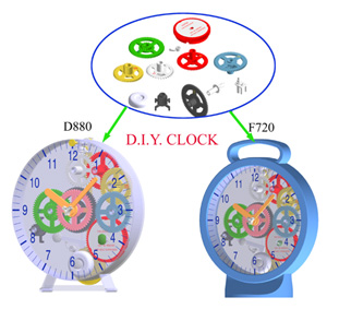 DIY Toys clock educational toys clock play toys