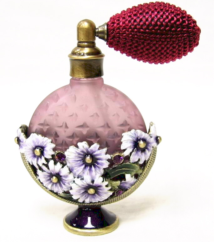 metal perfume bottle with sprayer