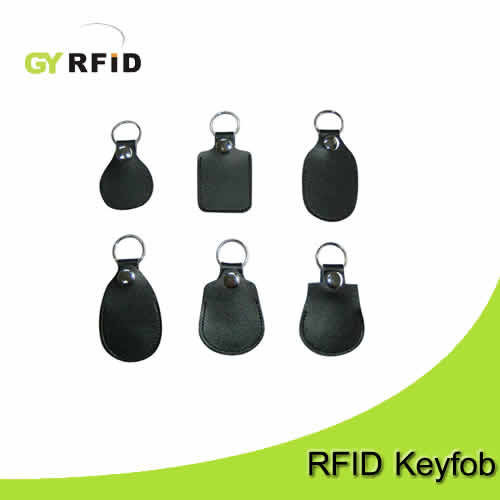 Leather Keychain with Mifare, Temic, EM4102 