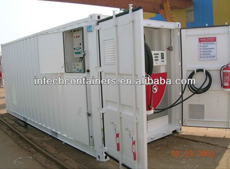 20ft Containerized Fuel Station V1, 20ft container 1 nozzle fuel station 