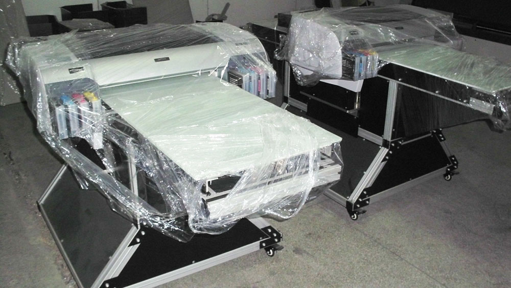 Continuous inkjet automatic A2 flatbed printer 