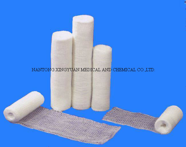 Side-woven gauze bandage Edge-woven gauze bandage