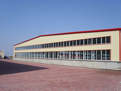 High-qualified steel structure workshop for HongqiaoWood industry factory/workshop
