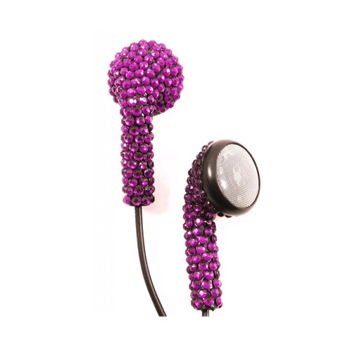Crystal Rhinestone MP3/MP4 Player Earphoens 