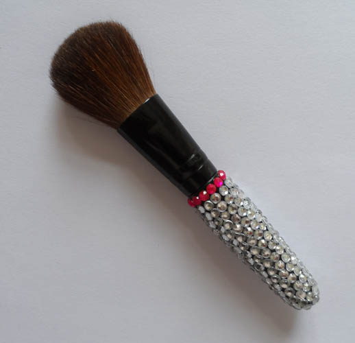 Crystal Rhinestone Synthetic Hair Face Brush