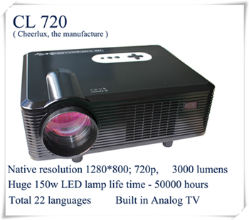 home entertainment projector with TV tuner 2 hdmi ports 2 usb inputs