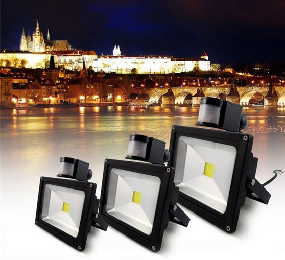 Waterproof IP65 50W PIR motion sensor LED Floodlight