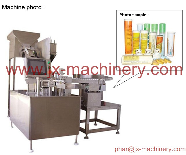Effervescent tablet counting and filling  machine