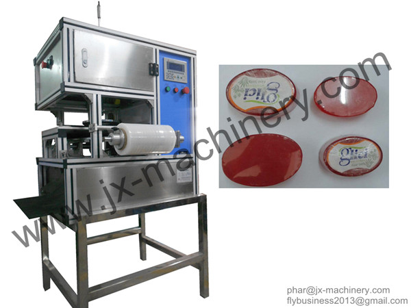 Various shape soap wrapping machine in PE film