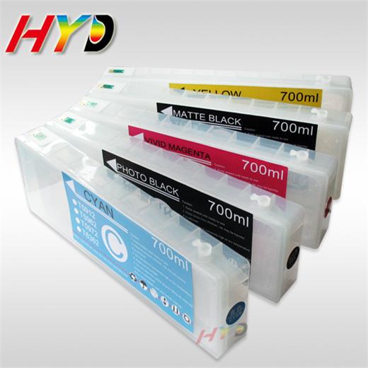 Refillable ink cartridge for Epson Pro 7700/9700 plotter