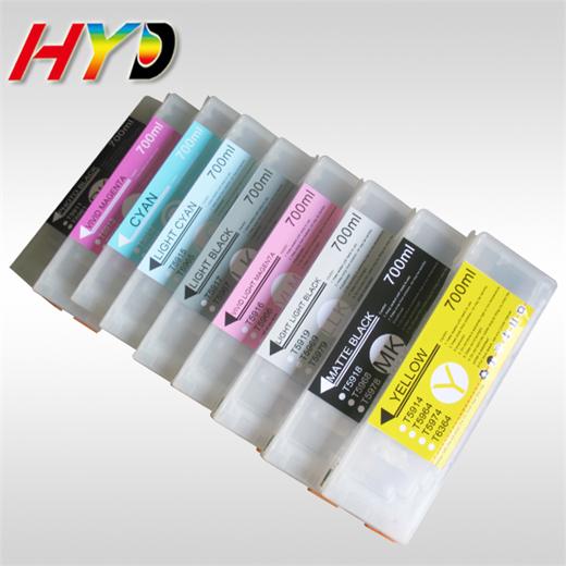 Refillale ink cartridges for Epson Stylus Pro 7890/9890
