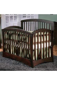 Pali Trieste 4 in 1 Convertible Forever Crib in Mocacchino