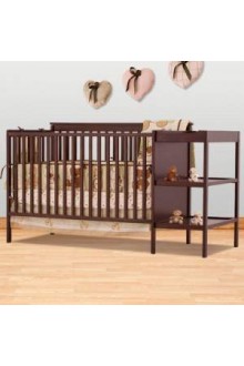 Storkcraft Milan Crib & Changer Combo in Cherry