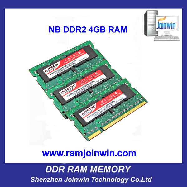FCC CE RoHS full compatible ram ddr2 4gb laptop price