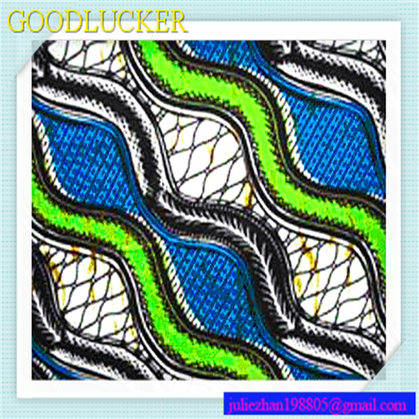 100% cotton fabric real wax print for african fashion 
