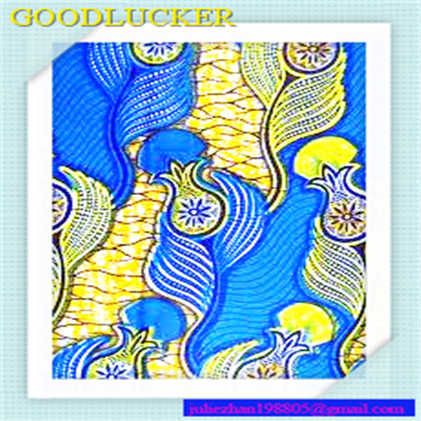 2013 hot selling cotton fabric dutch wax print for african fashion 