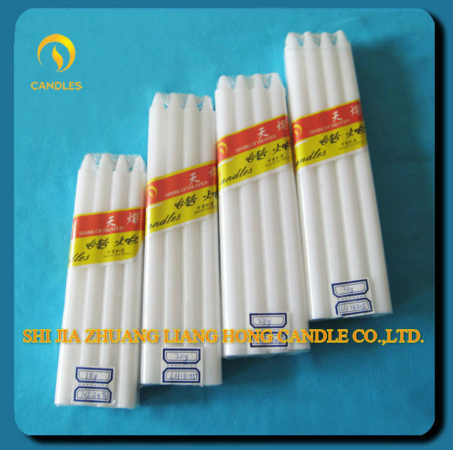 paraffin wax candles / white household candles