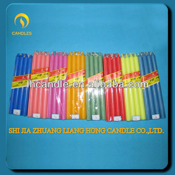 color stick candles / color household candles