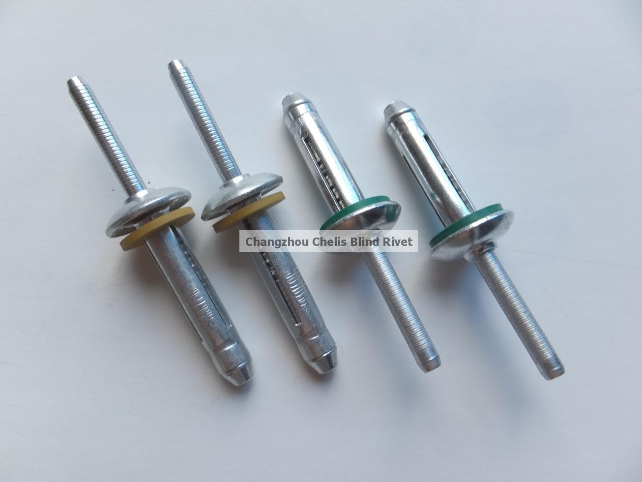 Bulb-tite rivet, Tri-fold rivet 