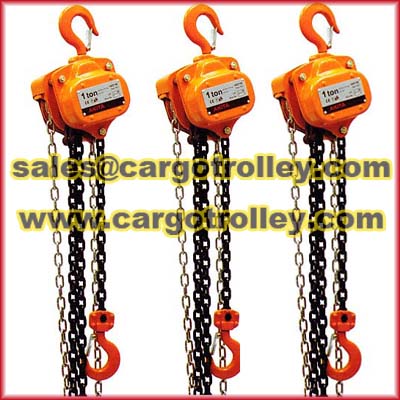 Chain blocks for materail handling works