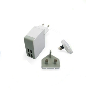 5V,2.5A 4USB Switching Power Adapter
