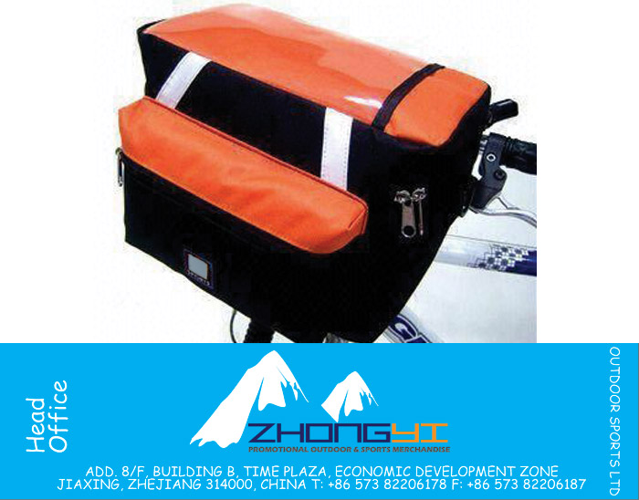 Bicycle Bag with Plastic Buckle and Reflective Strip