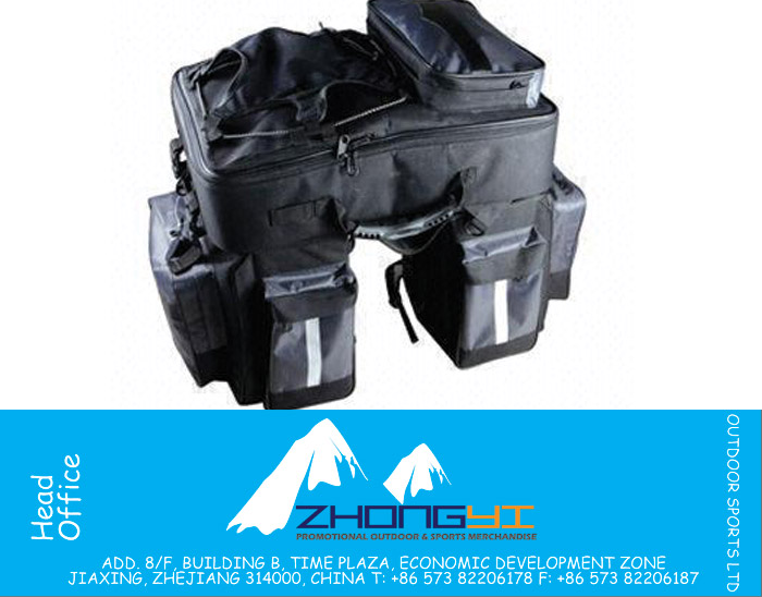 Durable Bicycle Carrier Bag, Fixed on Rear Rack